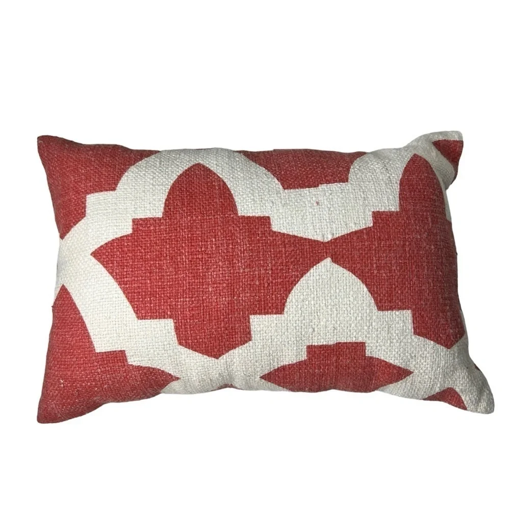 Mela Artisans Ikat Pillow **Cover 18 X 12 Pearly Button Closure NEW Lumbar Throw